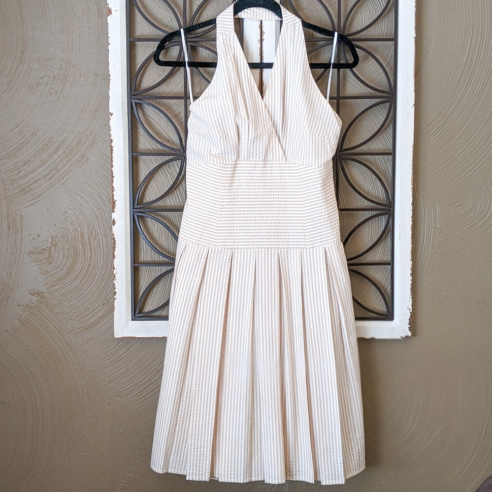 Due per Due Veste Striped Halter Dress